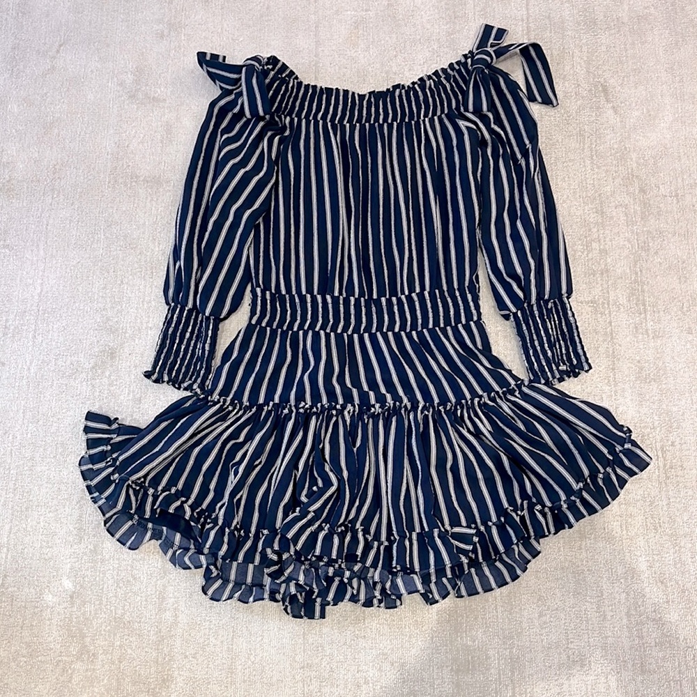 MISA Off-The-Shoulder Mini Dress